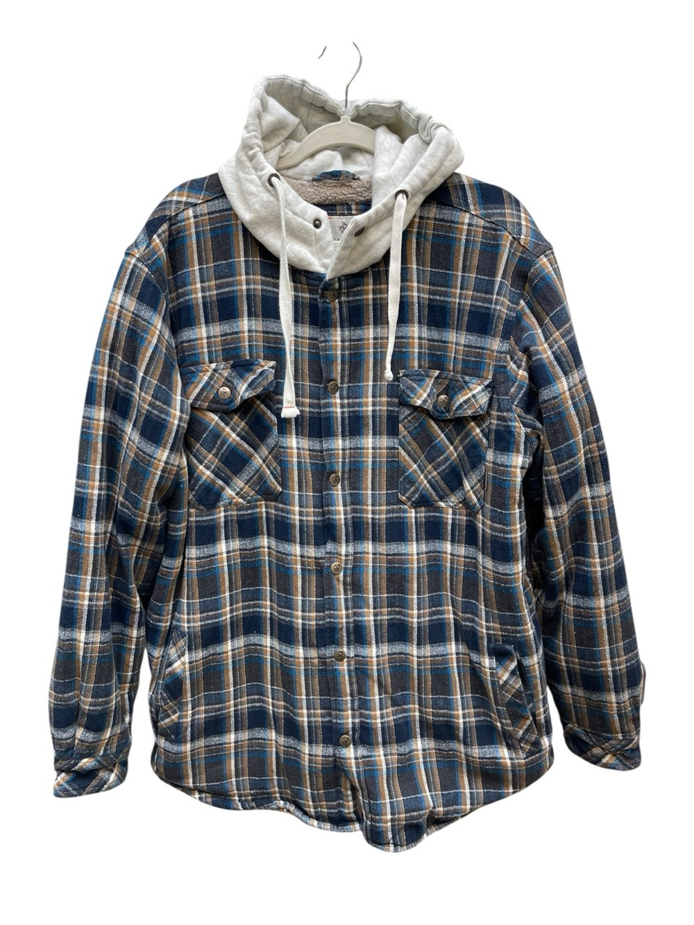 Legendary Whitetails 2XL Plaid Sherpa Lined Hooded Flannel Shirt Jacket Mens XXL
